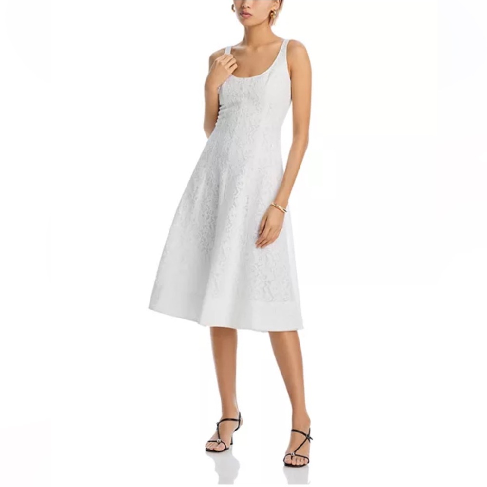 AQUA Lace Midi Dress
